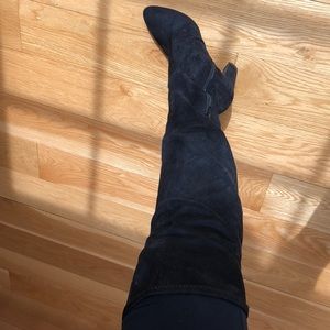 Black over the knees boots